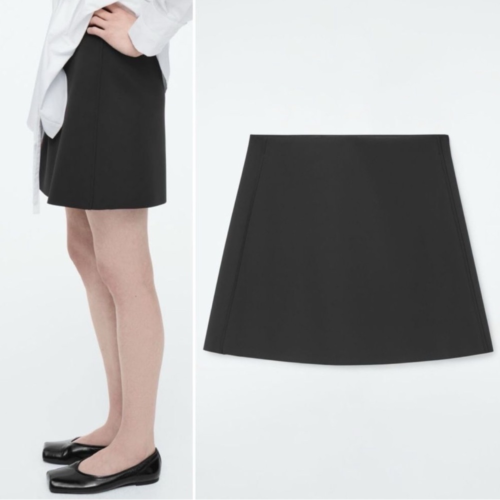 COS Scuba A-line Mini Skirt